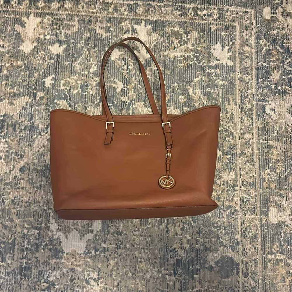 Michael Kors textured leather tote